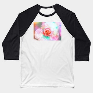 Pink rose with texture Baseball T-Shirt